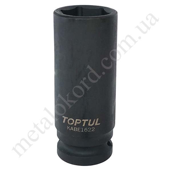 Головка торцева ударна довга 1/2" 22мм KABE1622 TOPTUL