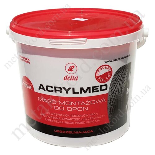 Монтажная паста DELTA Acrylmed 4кг красная